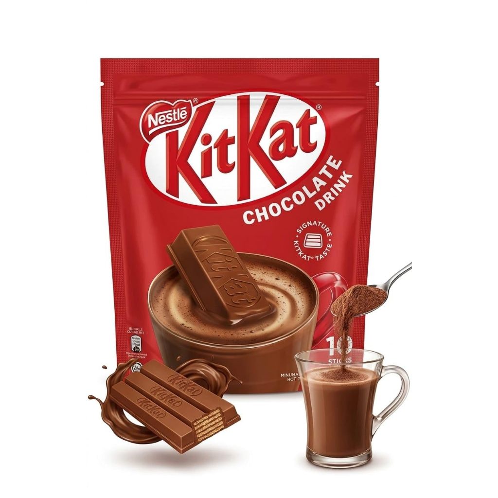 Nestlé KITKAT Hot Chocolate Drink 10 x 33g เครื่องดื่มช็อกโกแลตร้อนสำเร็จรูปคิทแคท