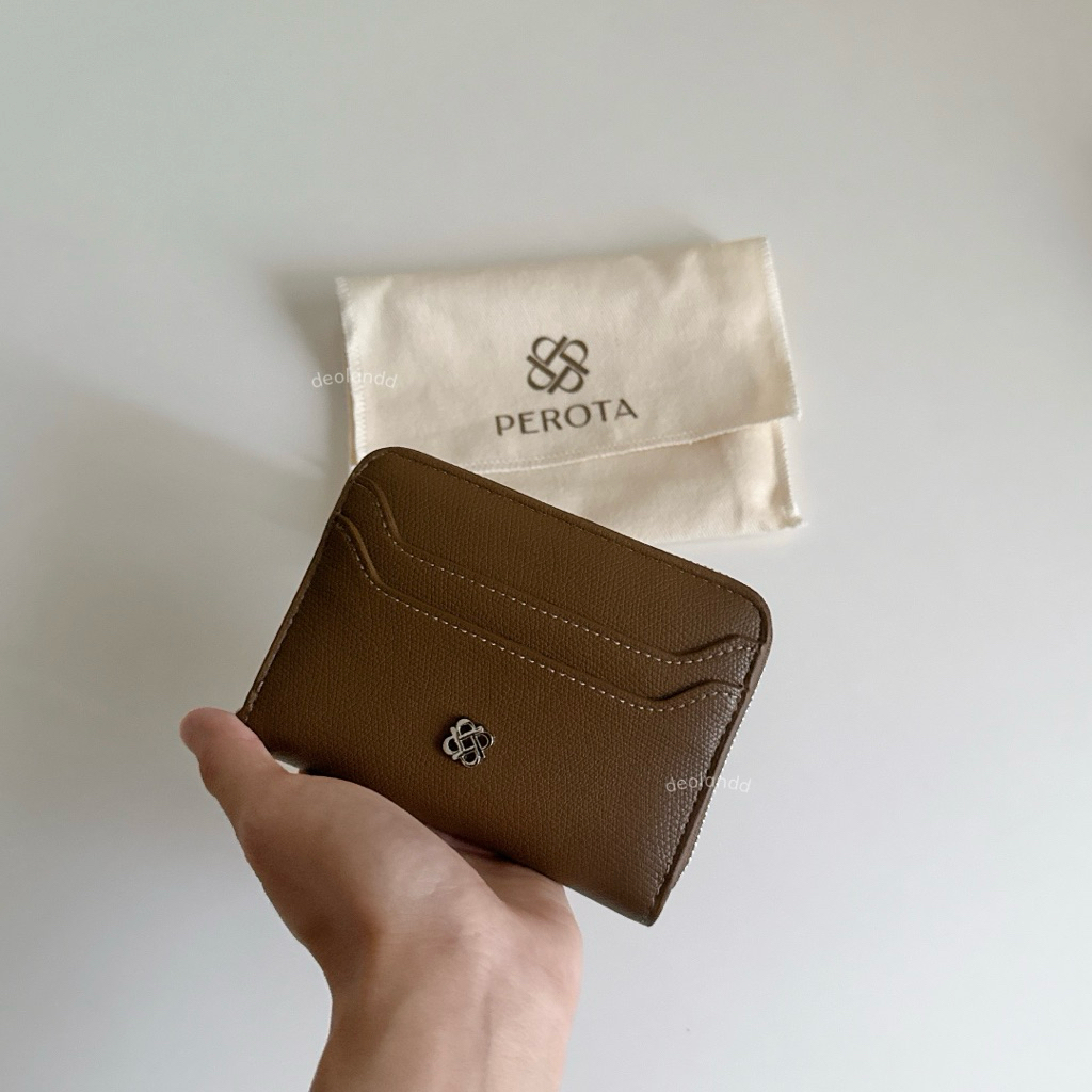 *ใหม่พร้อมกล่อง* กระเป๋าสตางค์ Mocha Wallet แบรนด์Perota