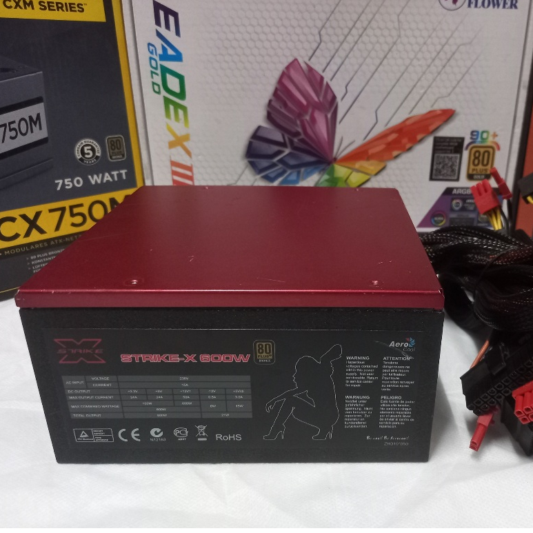 PSU ประกัน 4เดือน AeroCool Strike-X 600W 80+Bronze มือ2 / power supply / พาวเวอร์ซัพพลาย