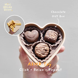 ASMR Clicker กล่องช็อกโกแลตรูปหัวใจ ของเล่นคลายเครียด (Blue switch) กล่องของขวัญ ของขวัญวันเกิด วาเลนไทน์