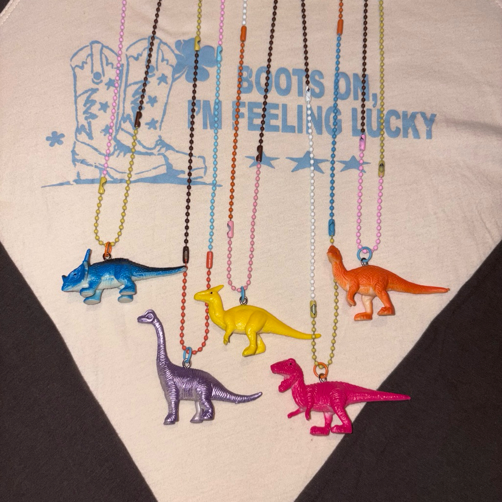 [ พร้อมส่ง ] dinosaur necklace