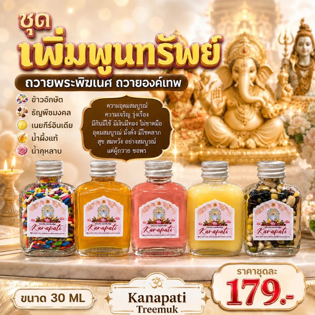 เซตเพิ่มพูนทรัพย์ ถวายองค์เทพ