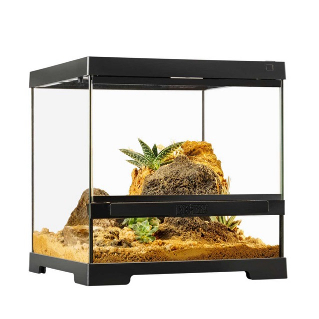 Exoterra ตู้กระจกเลี้ยงสัตว์เปิดหน้า1ประตู 30x30x30CM. รุ่น PRO TERRARIUM X-SMALL WIDE ตู้เลี้ยงสัตว์ ตู้กระจก PT4400