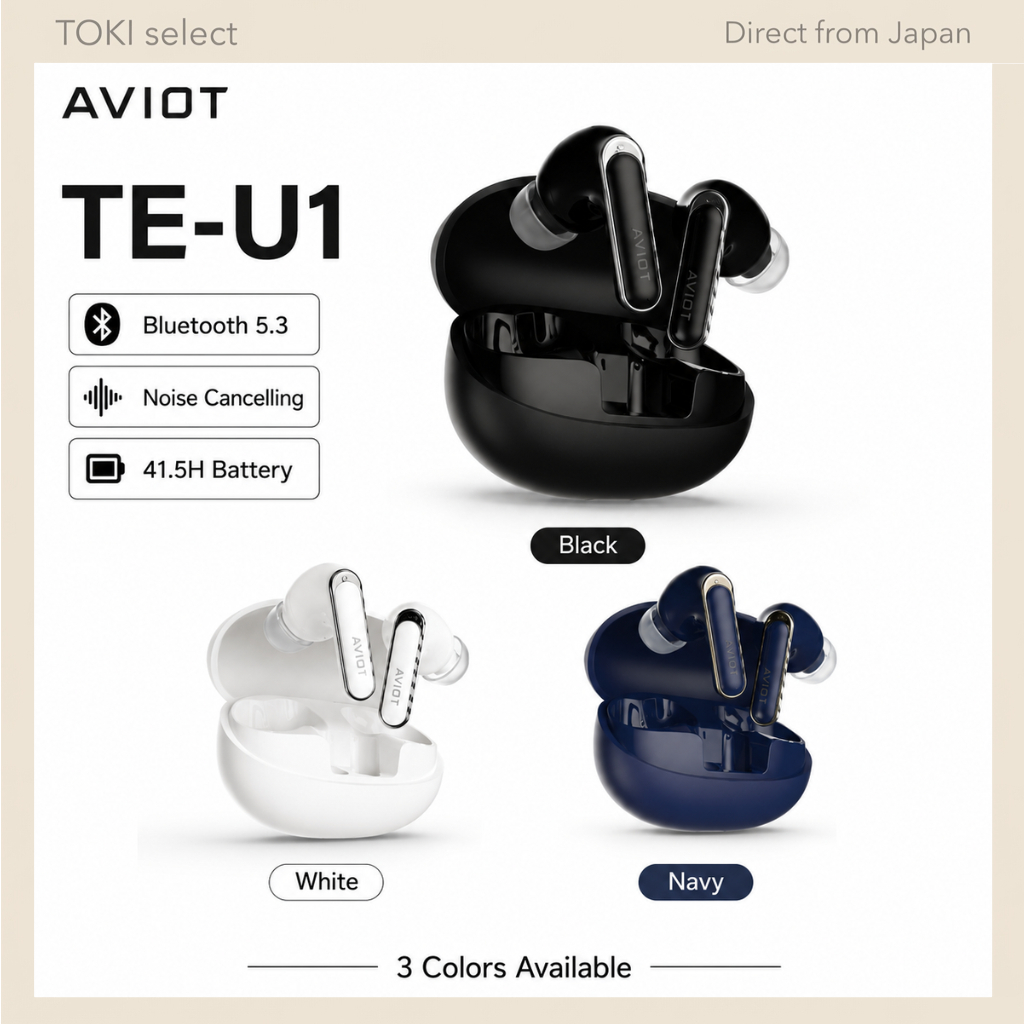 AVIOT TE-U1 True Wireless Earbuds Bluetooth 5.3 Noise Cancelling Multipoint IPX4
