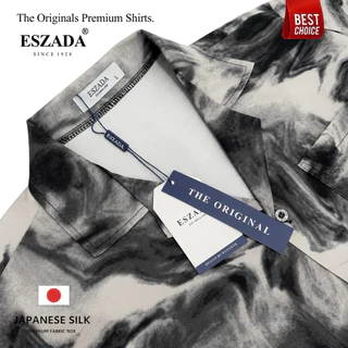 เสื้อฮาวายพรีเมียมผ้าไหมญี่ปุ่นลาย ไลก้า (H265) Eszada-the Original Premium Hawiian Shirt Made of Japanese Silk.