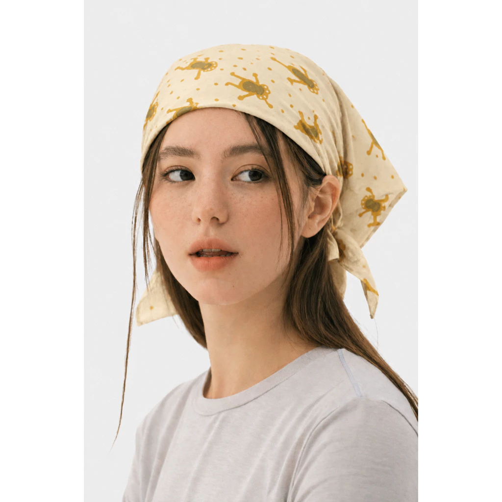 ผ้าโพกผม ผ้าโพกผมอินเดีย วินเทจ Jaipur Vintage | ผ้าคาดผม 21x21 นิ้ว สไตล์โบโฮ