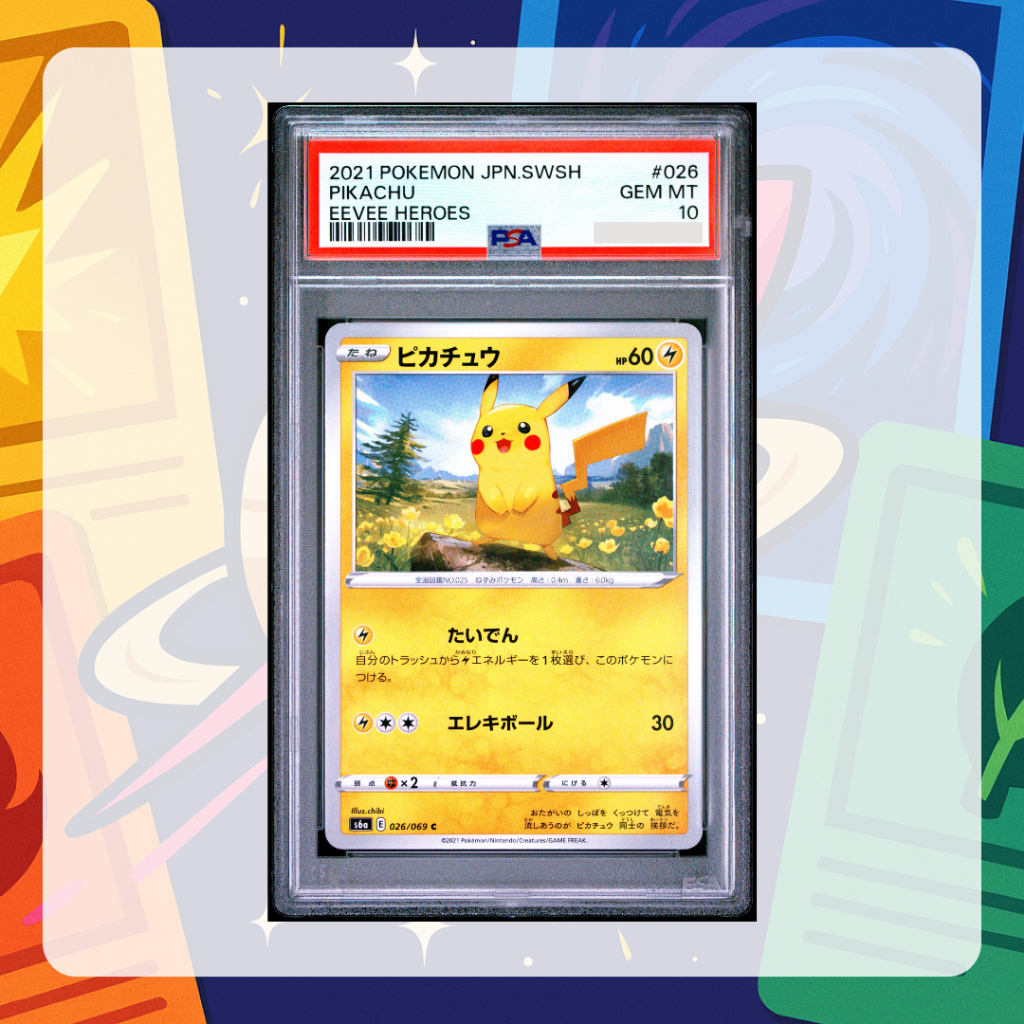 PSA 10: Pikachu #26 - Pokemon Japanese Eevee Heroes