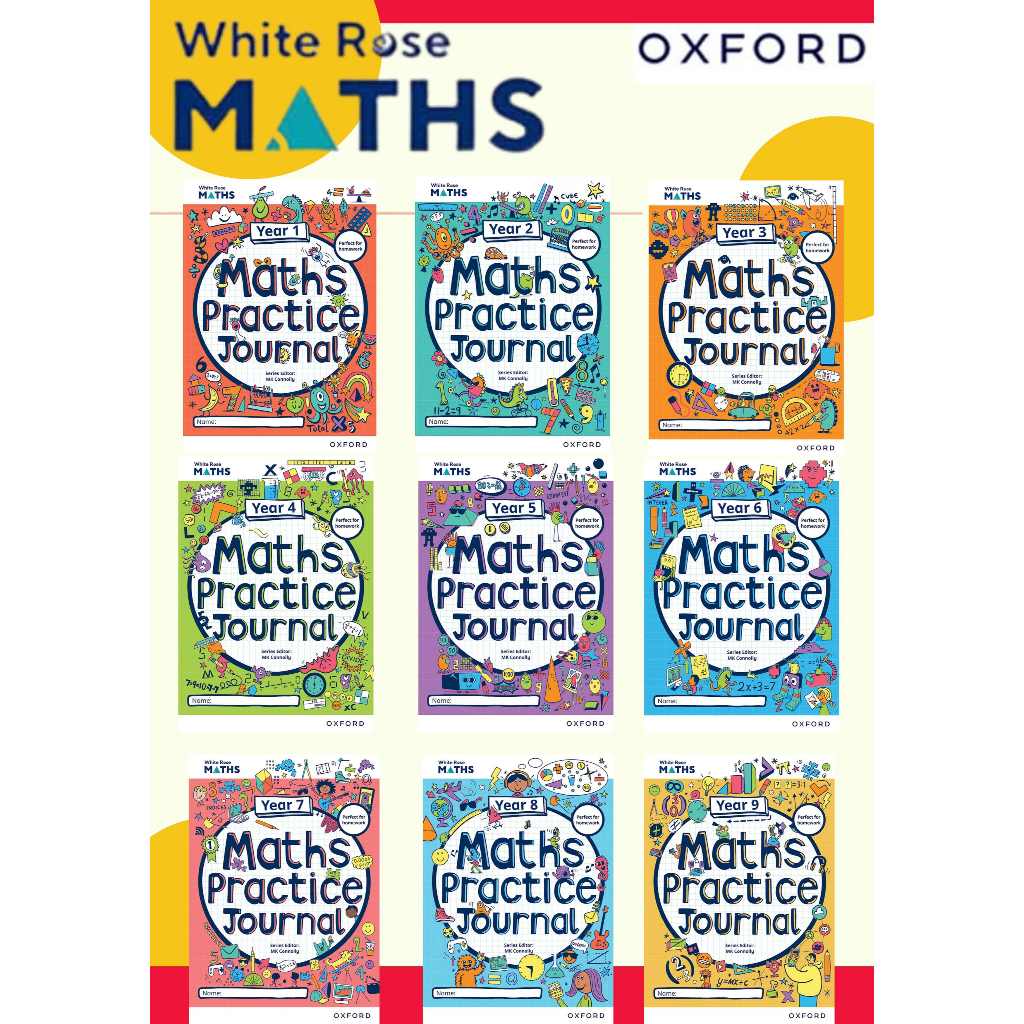 Maths White Rose Maths Workbook ส่งด่วน [Original ลิขสิทธิ์แท้ ] Oxford Math Workbook [ Little Explorer ]แบบฝึกหัดเลข