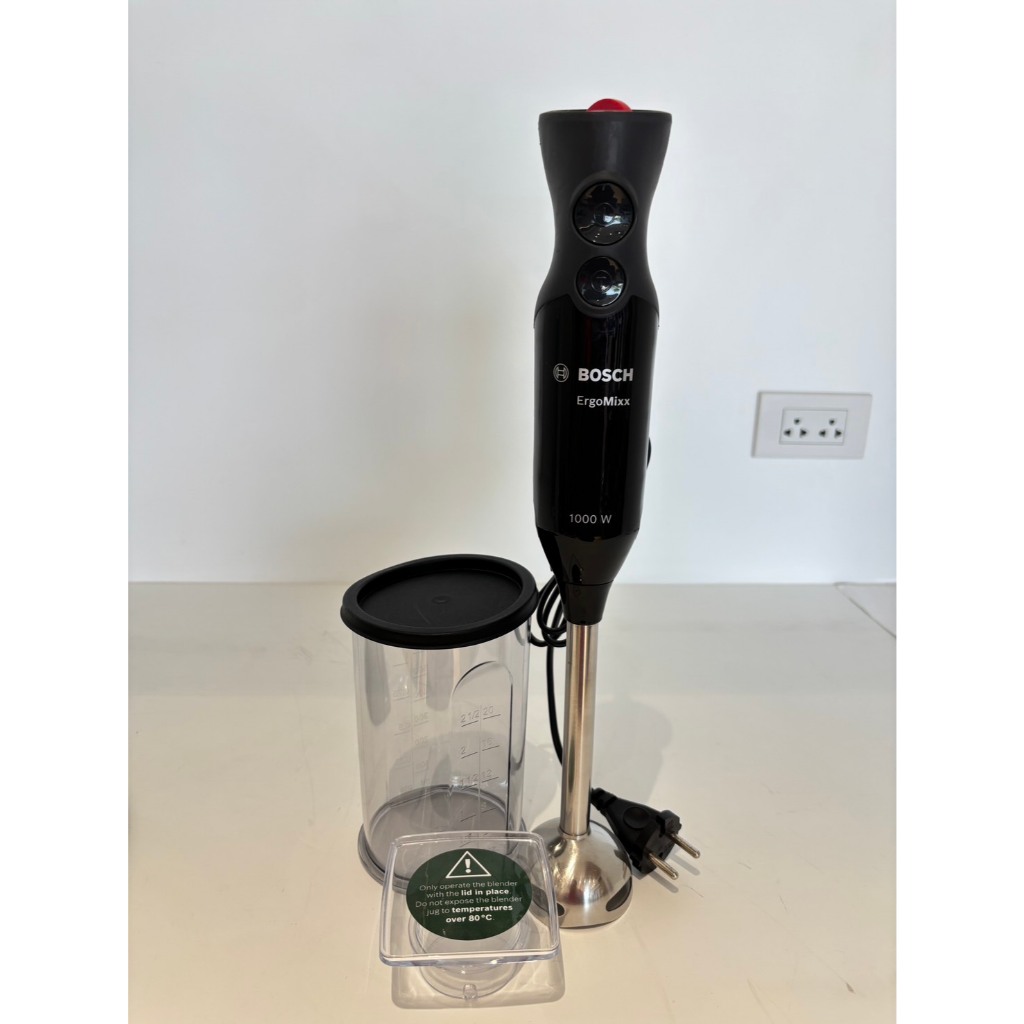 [ตัวโชว์] (BOSCH) เครื่องปั่นแบบมือถือ กำลังไฟ 1000 วัตต์ สีดำ รุ่น MS6CB6110
