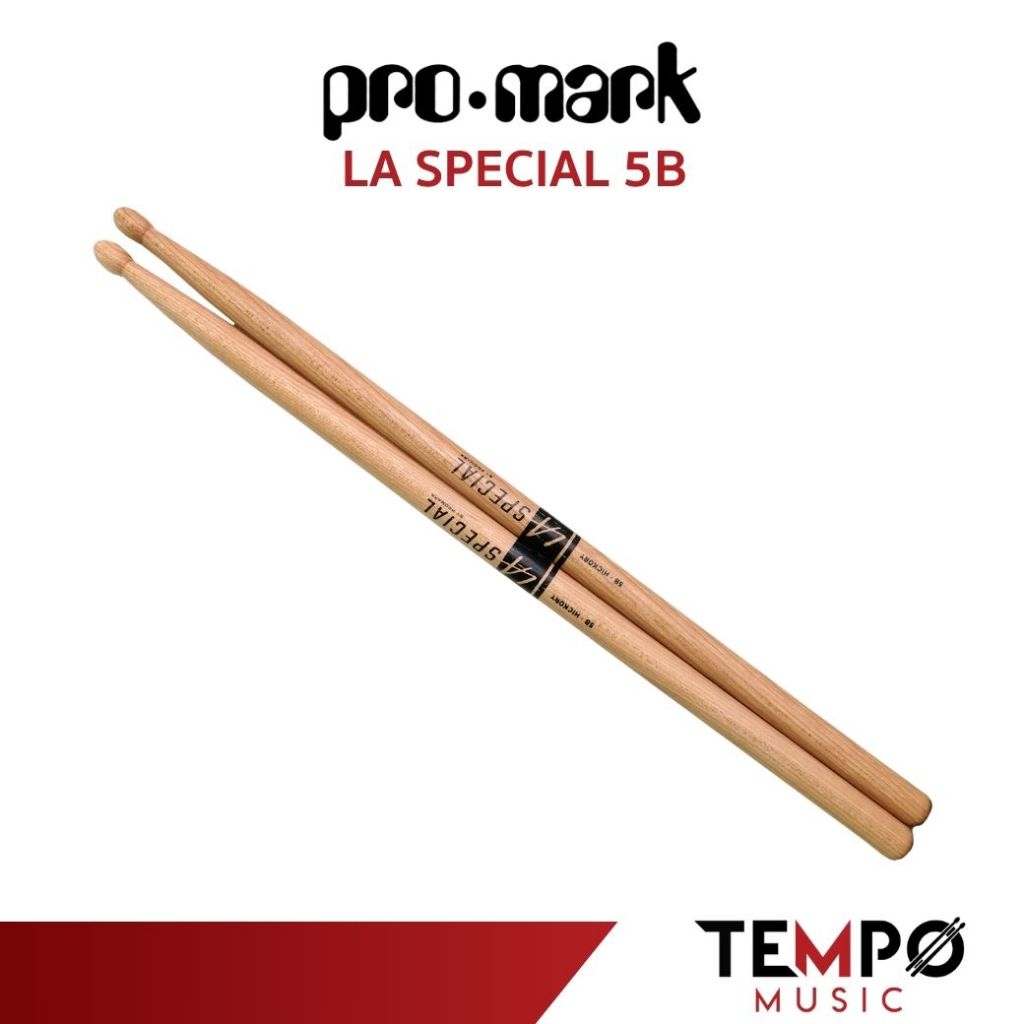 ไม้กลอง LA Special 5B Promark ผลิตจากไม้ Hickory แข็งแรง ราคาประหยัด