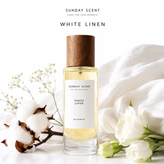 Sunday Scent - White Linen Eau de Parfum 30ml | น้ำหอมกลิ่นผ้าสะอาด หอมละมุน Unisex ติดทนนาน