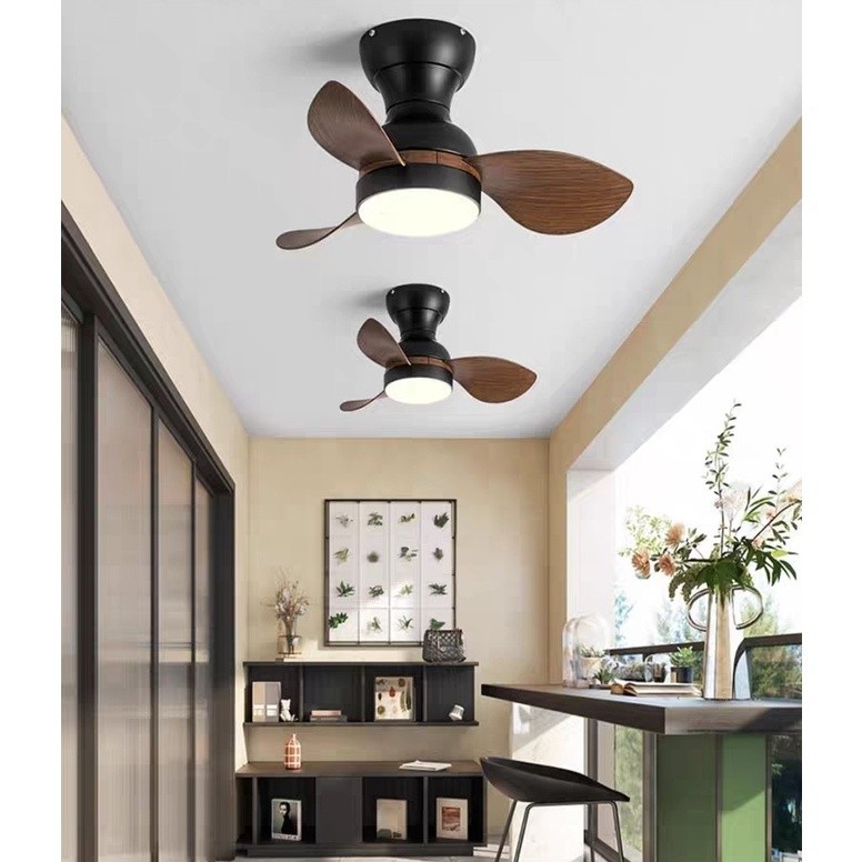 [New]new modern 22inch mini corridor smallhouse DC motor ceiling fans with remote control 29inch bab
