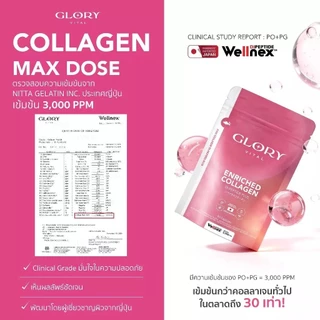 Glory Enriched Collagen กลอรี่ คอลลาเจนไดเปปไทด์ โครงสร้างเดียวกับผิว