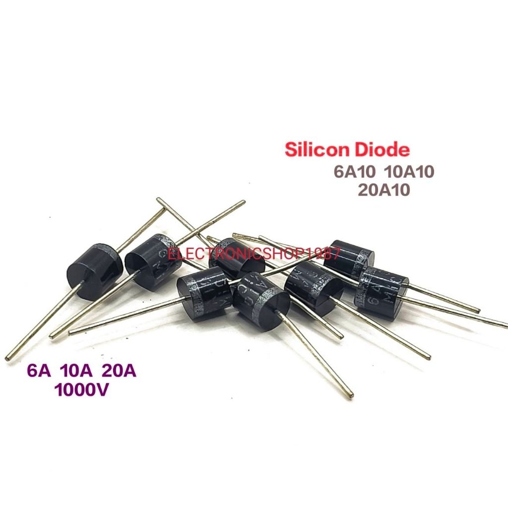 ราคาแพ็ค 10ตัว 👉👉 6A10  10A10  20A10  MIC Silicon Rectifier Diode 1000V  ซิลิคอนเลคติฟายไดโอด ไดโอด 