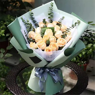กระดาษห่อช่อดอกไม้ 56x56 ซม. กันน้ำ สีเดียวและทูโทน 20แผ่น/แพ็ค กระดาษด้าน กระดาษห่อของขวัญ