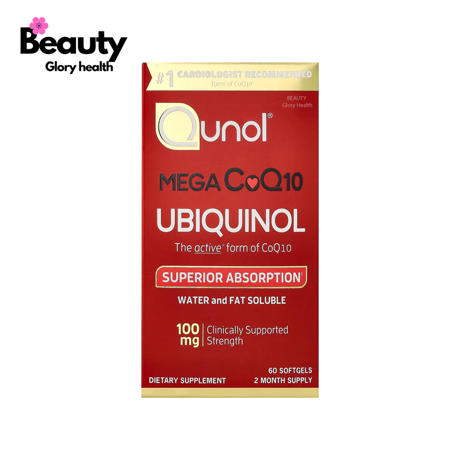 Qunol, Mega CoQ10 Ubiquinol, 100 mg, 60 Softgels
