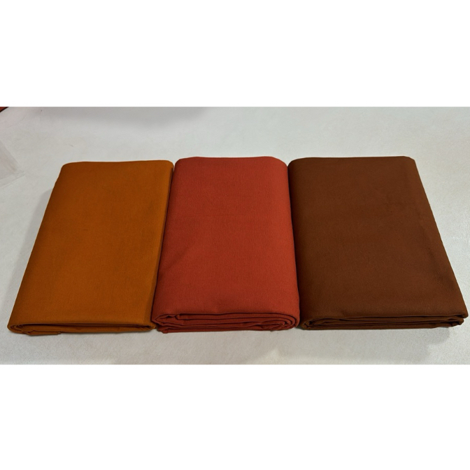 ผ้าอาบน้ำฝน สีกรัก สีพระราช สีอิฐแดง สีแก่น สีราชเข้ม ขนาด90x250cm.
