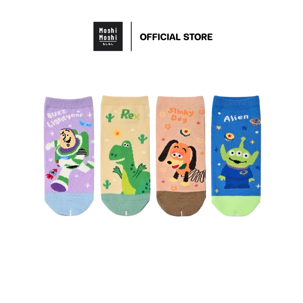 Moshi Moshi ถุงเท้า ถุงเท้าข้อสั้น ลาย Toy Story ลิขสิทธิ์แท้จาก Disney รุ่น 6100008811-8814