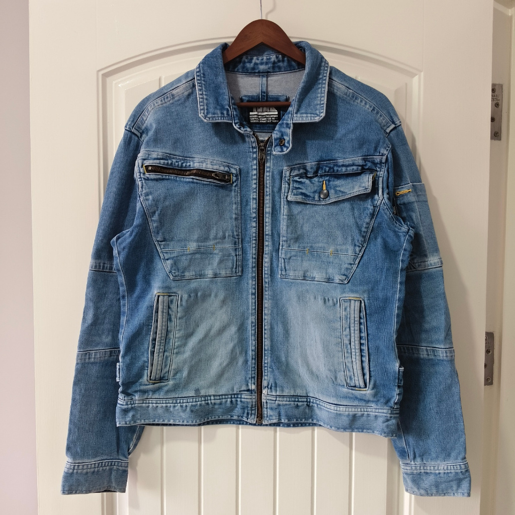 Toraichi 8940 Tora Workwear/Motorcycle Stretch Denim Jacket Made in Japan