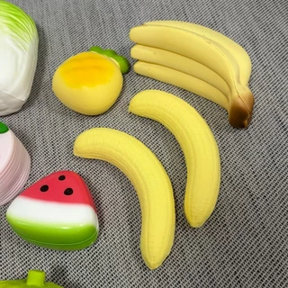 พร้อมส่ง - สกุชชี่ ผลไม้ ขนมปัง นุ่มหนึบ บีบคลายเครียด คืนตัวช้า สกุชชี่ (Squishy) (มีหลายแบบ) AA-22