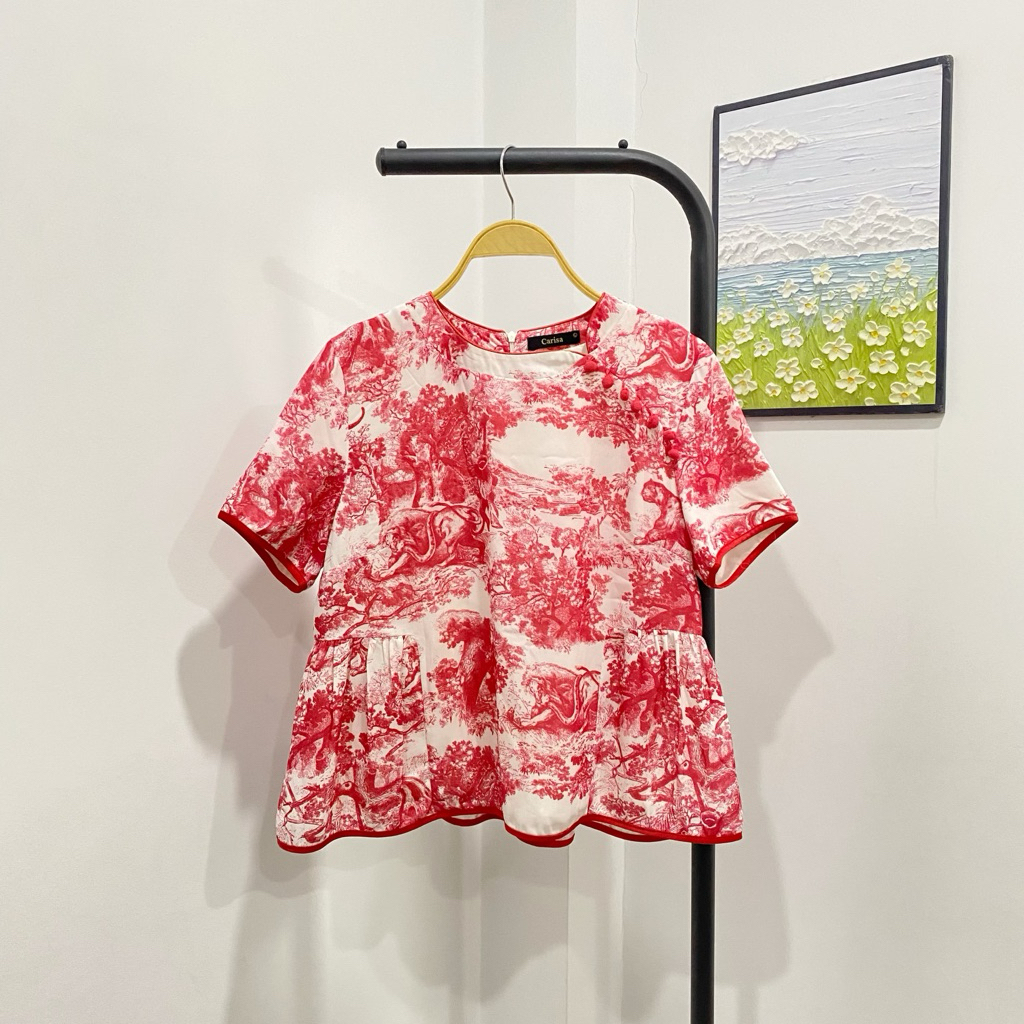 Carisa เสื้อจีนแขนสั้นผู้หญิง size L