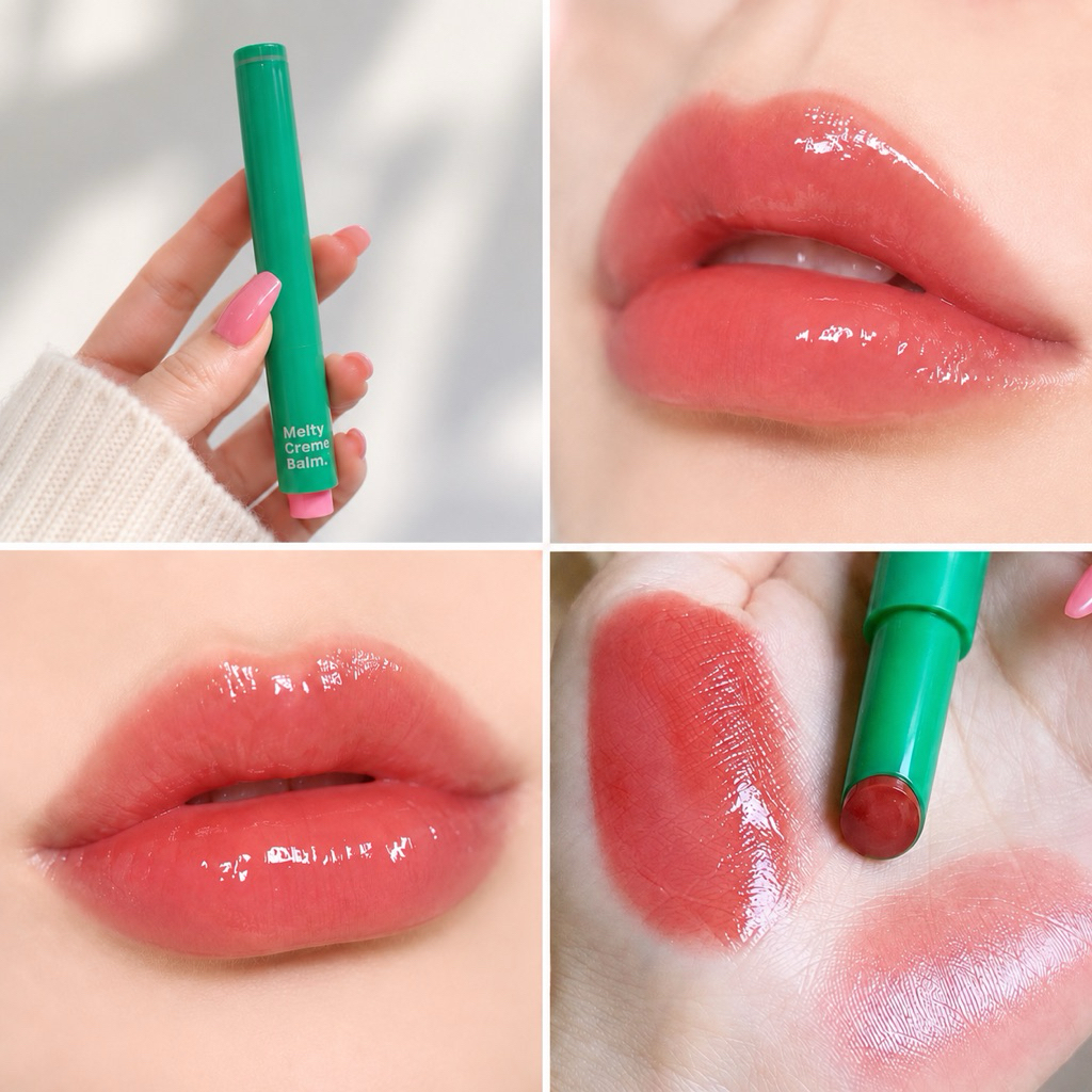 Gala Camille Melty Creme Balm ลิปบาล์มกลอส ลิปติกเนื้อครีมบาล์มฉ่ำวาว พิกเมนต์แน่น สีชัดติดทน ปากชุ่มชื้นไม่ตกร่อง