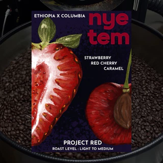 เมล็ดกาแฟ PROJECT RED Blend คั่วอ่อน nyetemcoffee roaster