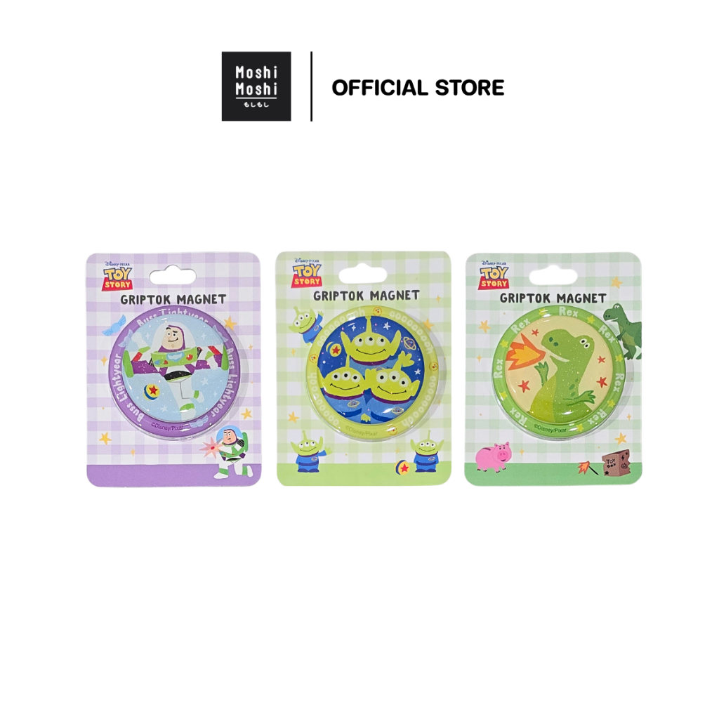 Moshi Moshi Griptok แม่เหล็กติดโทรศัพท์ ลาย Toy Story ลิขสิทธิ์แท้จาก Disney รุ่น 6100008474-8477