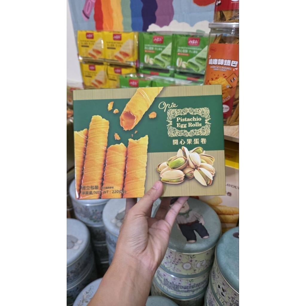 พร้อมส่ง Egg rollsขนมฮ่องกง Opie  Egg Rolls 220g.