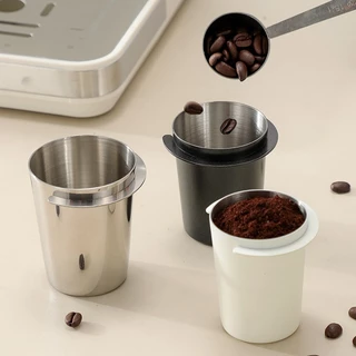 พร้อมสต็อก Dosing Cup ถ้วยโดสกาแฟ สแตนเลส 304 51mm 58mm กระบอกรองผงกาแฟ สีเงิน