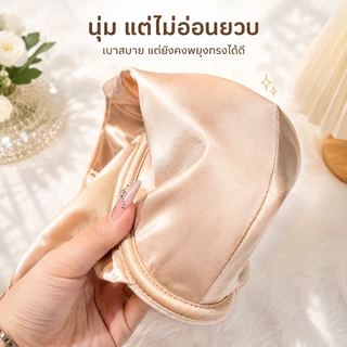 【คุณภาพสูง บรา กำมะหยี่ซาติน】เรียบเนียนสมบูรณ์แบบ ปั้นทรงระดับพรีเมียม สวมทับชั้นนอกได้อย่างมีสไตล์ กระชับสัดส่วน