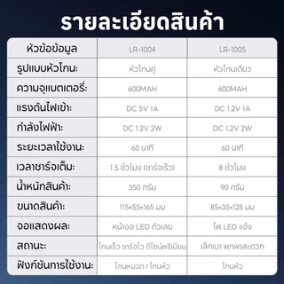 LENROOD เครื่องโกนหนวดไฟฟ้า LR-1004 LR-1005 Mini Foil Shaver เครื่องโกนหนวดพกพา USB Type-C โกนเกลี้ยง สำหรับผู้ชาย