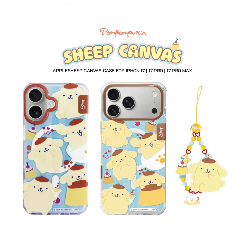 AppleSheep Canvas Phone Case - Pompompurin Collection เคสสำหรับ iPhone 17  17 Pro  17 Pro Max