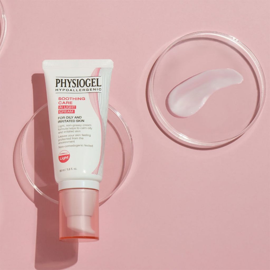 *Exp.11/2026* PHYSIOGEL HYPOALLERGENIC SOOTHING CARE AI LIGHT CREAM FOR OILY AND IRRITATED SKIN 50 ml ฟิสิโอเจล เอไอครีม