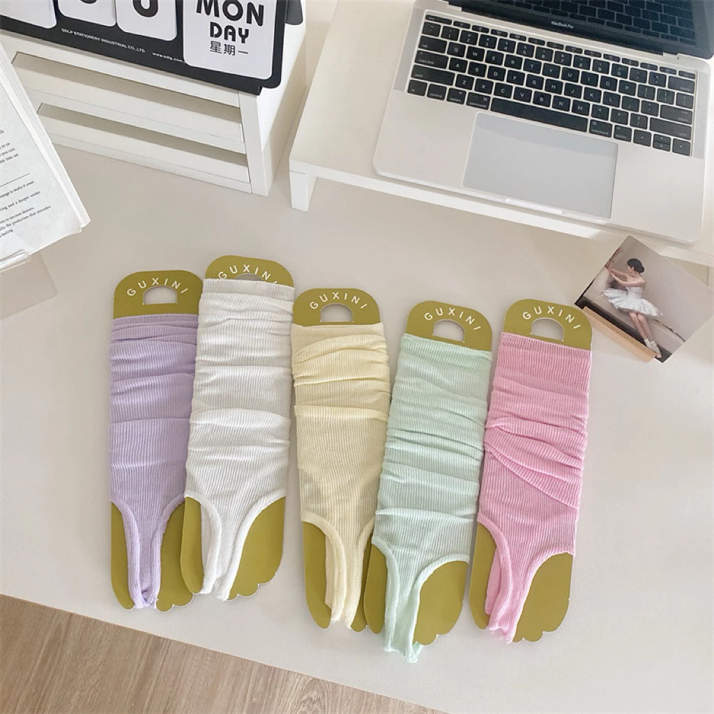 พร้อมส่งในไทย 🧦🩴Toeless sock ถุงเท้าเปิดส้นหน้าและหลัง ใส่ได้2แบบ สไตล์เกาหลีแฟชั่น