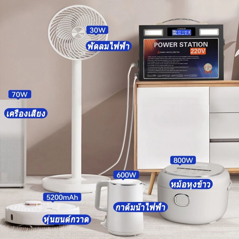 Power Station Power Box 220V แหล่งจ่ายไฟสำรองแคมป์ปิ้ง thumbnail 5