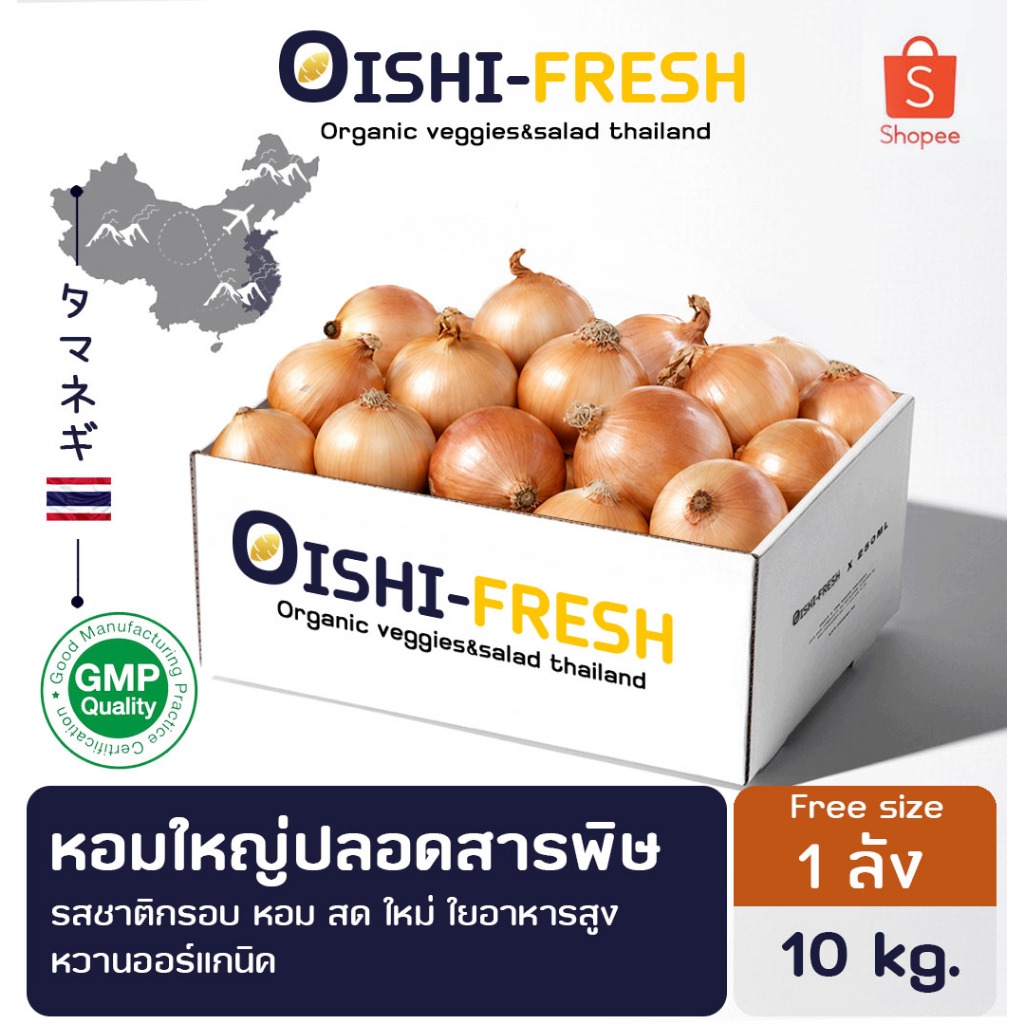 ส่งด่วน ร้านอาหาร หอมใหญ่ปลอดสารพิษ 10 กก. ผักยกลัง ผักราคาส่ง ผักชาบู ผักโรงแรม ส่ง 24 ชม.