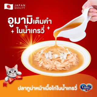 [โหล 12ซอง] Ginno กินโนะ อาหารเปียกแมว เกรดพรีเมียม แบรนด์ ญี่ปุ่น 12 ซอง