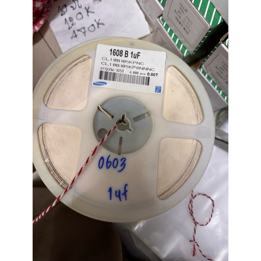 100ชิ้น capacitor Smd 0603 ค่า uf ค่า NF ต้องการค่าไหนแจ้งในระบบได้เลยค่ะ