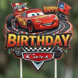 โมเดลรถ Cars และป้ายจราจร