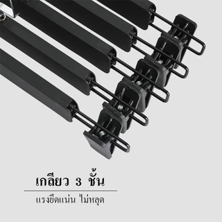 [พร้อมส่ง] สำหรับเสื้อผ้า กระโปรง และกางเกง ไม้แขวนเสื้อประหยัดพื้นที่ ชุดคลิปหนีบไม้แขวนกางเกงแบบซ้อนได้