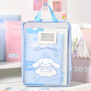 ของแท้ กระเป๋าเรียนลายคุโรมิ ถุงเก็บหนังสือขนาด A4 ทำจากวัสดุไนลอนทนทาน ความจุใหญ่พิเศษ เหมาะใช้สำหรับนักเรียนและงานสำนั