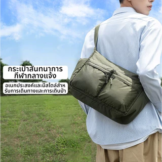 กระเป๋าสะพายข้างผู้ชาย สะพายเดี่ยว ความจุมาก ใส่แล็ปท็อปได้ มีหลายช่อง เหมาะออกกำลังกาย สำหรับผู้ชายและผู้หญิง S894