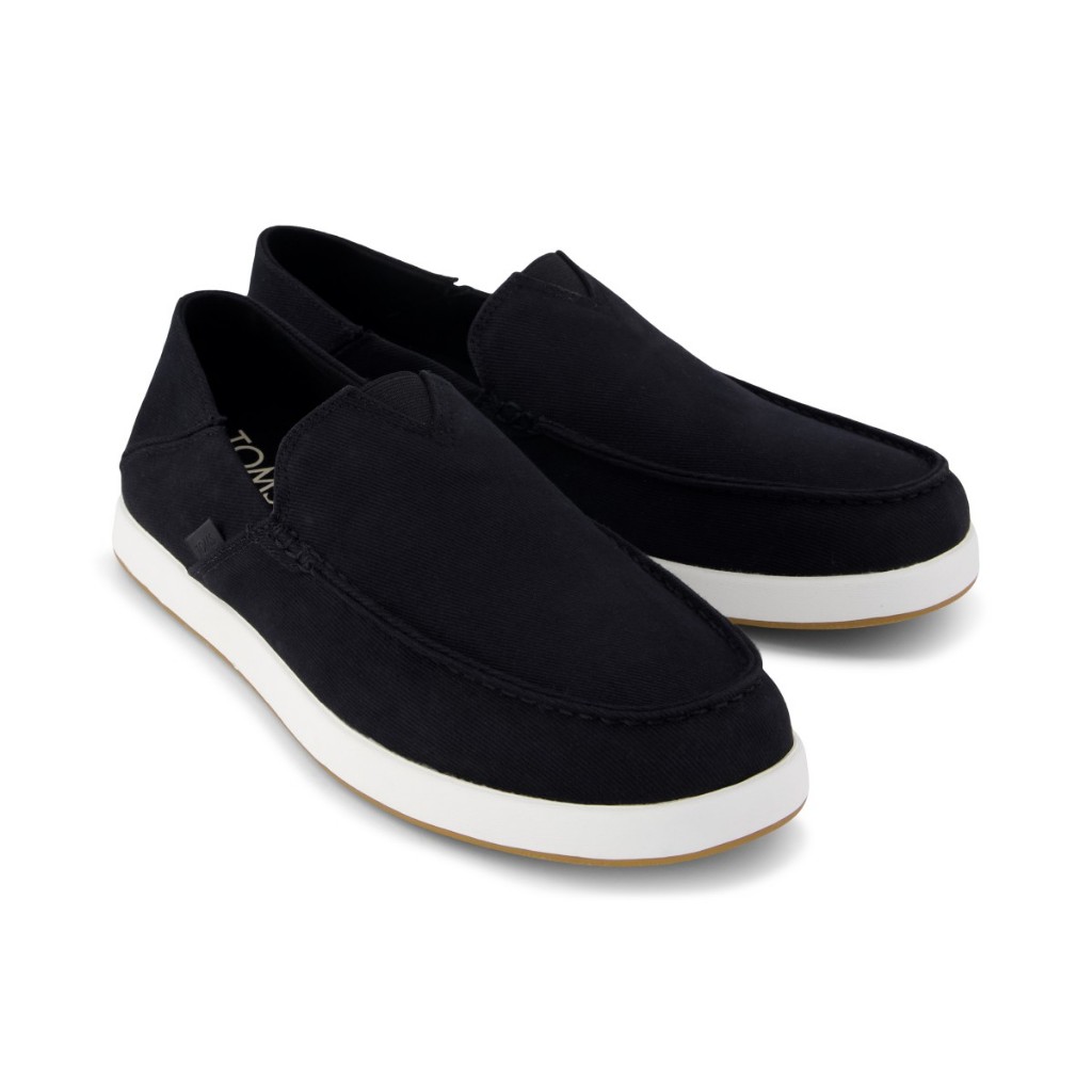 TOMS حذاء رجالي Alonso Loafer تويل — أسود — صورة 3