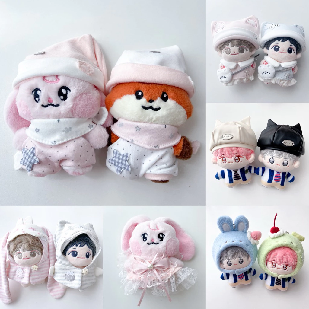 ♡ พร้อมส่ง | (🚨ตัวโชว์) bunny & doll cloth ชุด เสื้อผ้า หมวก น้องกระต่าย ชุดตุ๊กตา 10 cm
