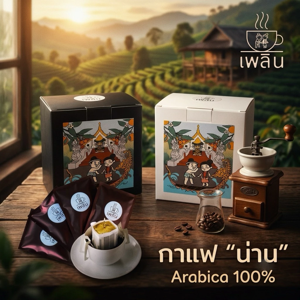 Drip Coffee กาแฟดริป@น่าน (จำนวน 10 ซอง) 📌คั่วใหม่ อาราบิก้าแท้100% เลือกรสชาติได้