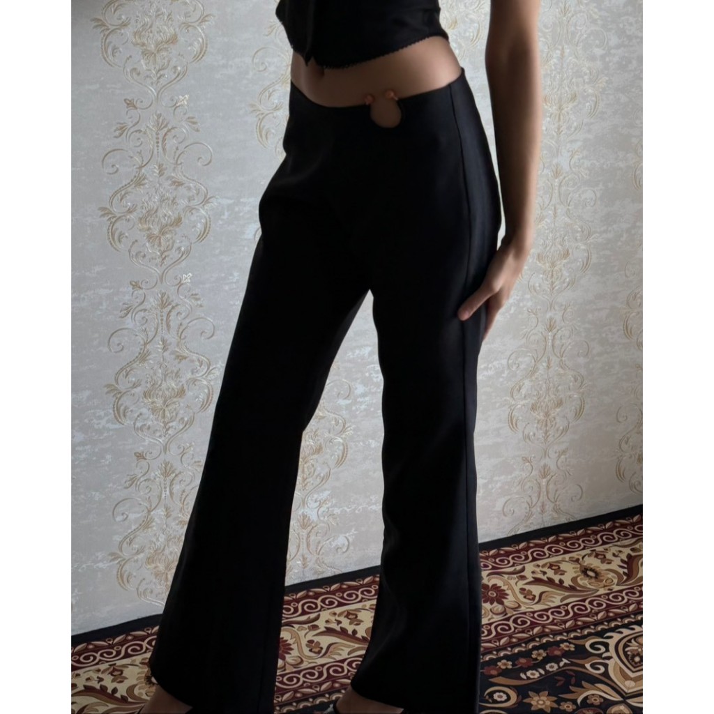 MESKMUSE Faye trousers (ทรงเอวกลาง-ต่ำ ใต้สะดือ*เอวปกติ +3")