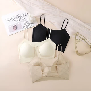 Masoomake Bra เสื้อชั้นในไร้ขอบ ไร้โครง บราฤดูร้อน บราไร้รอยต่อ บราสายเล็ก ผ้านิ่ม ใส่สบาย บราเซ็กซี่ 925