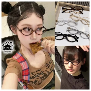 COD-⚡ แว่นกรอบทรงรี กันแสงสีฟ้า สไตล์เรโทร กรอบเล็ก ใส่อยู่แล้วเก๋ ใส่ได้ทุกคน