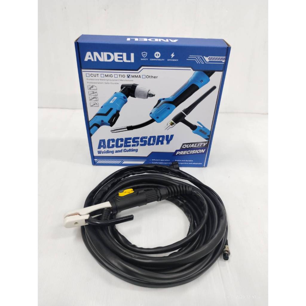 ANDELI สายเชื่อมธูป มีรีโมท MMA 8ม. รุ่น134-2023 ใช้งานกับเครื่องเชื่อมANDELI  ARC-160 / ARC-200